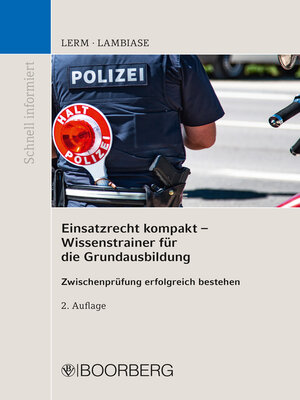 cover image of Einsatzrecht kompakt--Wissenstrainer für die Grundausbildung